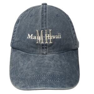 Maui-Hawaii Slideback Baseball Cap Blue One Size Adjustable Embroidered YoungAn